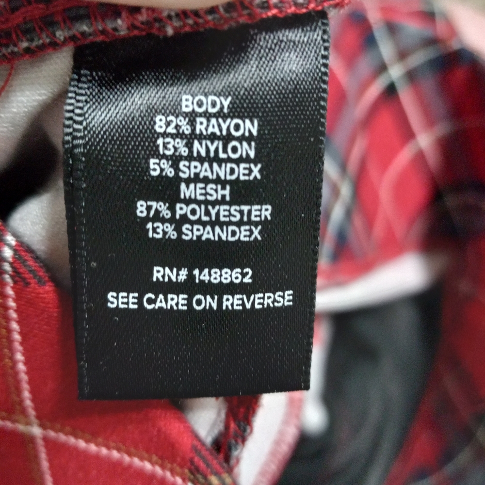 Torrid Pixie 2x Regular Scotch Plaid Leggings Plu… - image 2